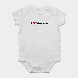 I Love Warren Baby Bodysuit